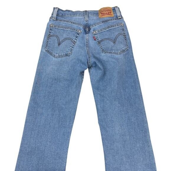 Levi's Wedgie Straight Vintage Inspired Jean In Night Sight Size 25 x 28 - Picture 6 of 8
